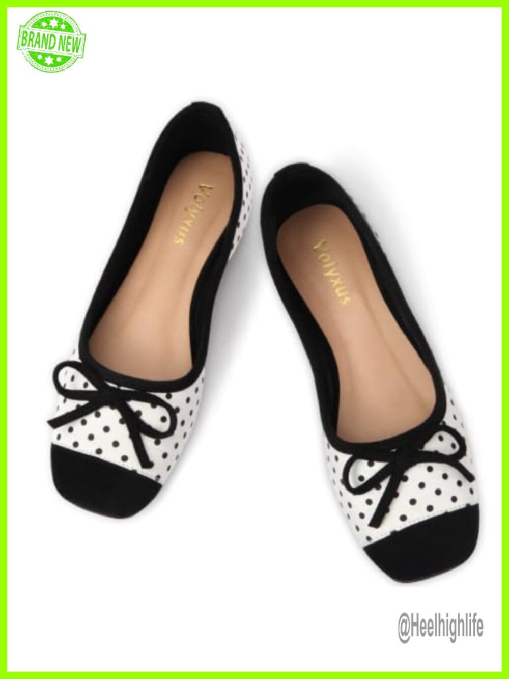 Satin Bow Ballet Flats Slip On Square Toe Comfort Dressy Shoes for Work Casual
